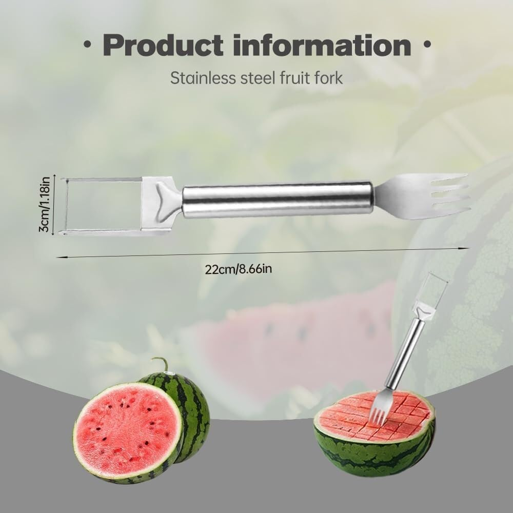 ๐2-Pack Upgraded Watermelon Fork Slicer Cutter Tool