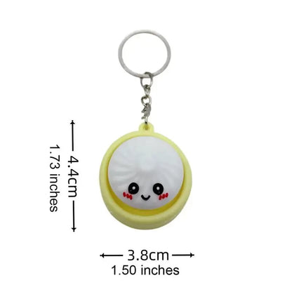 🔥LAST DAY 49% OFF - 🥟Cute Dumpling Pressable Fidget Keychain-touch sensing light