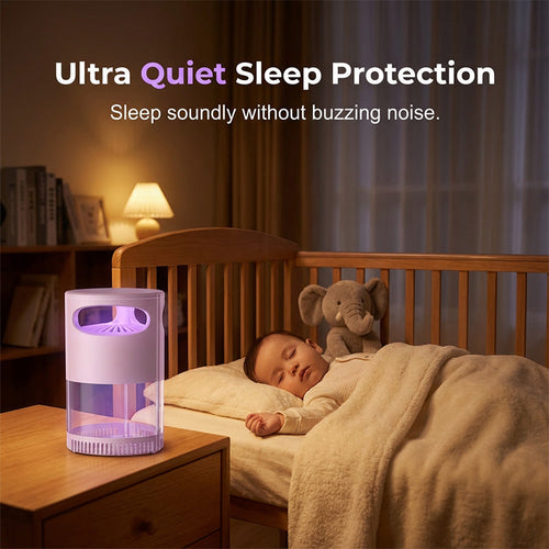 Quiet USB Mosquito Trap Lamp for Bedrooms & Pet Homes